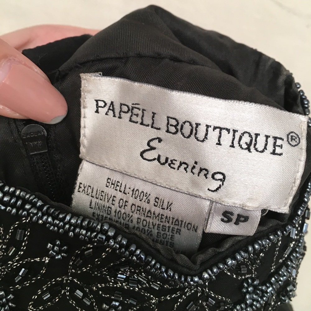 Papell Boutique Sequin Sleeveless Top - Picture 3 of 6